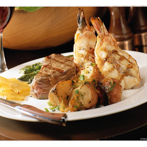 Baked Beef with Seafood